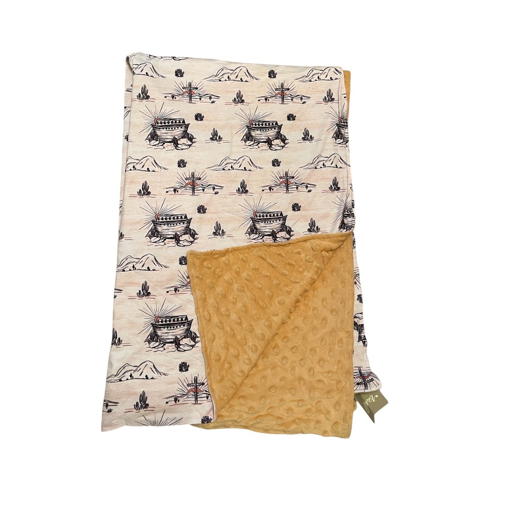 Noah's Ark Bamboo New Blanket Soft Sensory